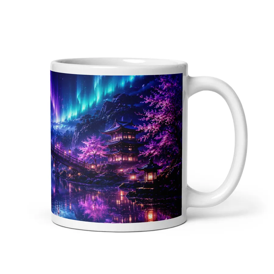 Moonlit Sakura Passage 11oz Gamer Mug